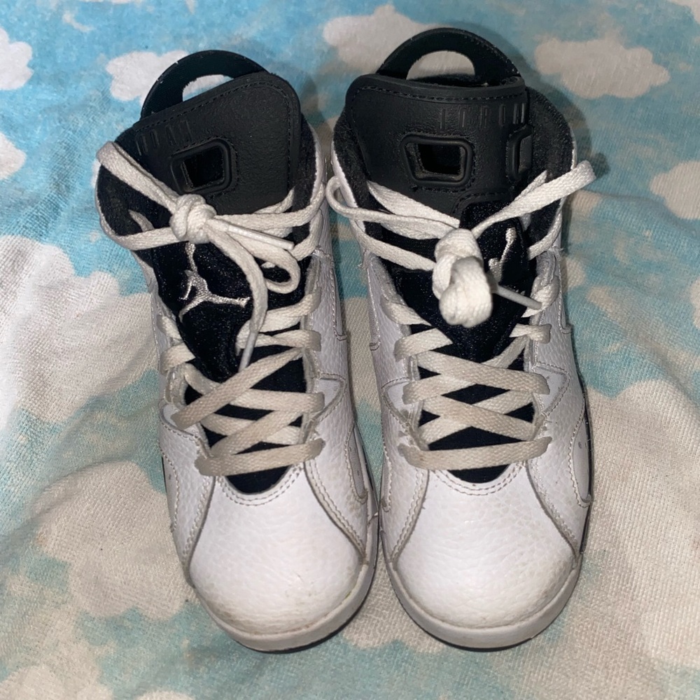 Jordan Black and White High-Top Sneakers